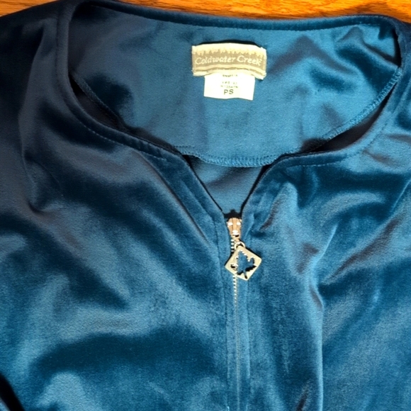 Coldwater Creek - Vintage Crushed Velvet Jumpsuit - Picture 4 of 4